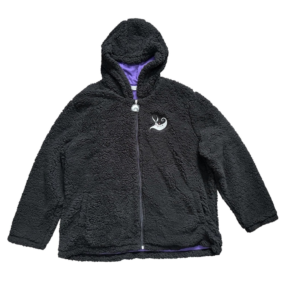 Disney Bradford Exchange Jack &‎ Sally Sherpa Love is Eternal Fleece Sweater 2X